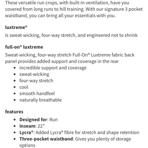 LULULEMON PACE RIVAL CROP 22” SIZE 4 PURPLE MOONPHASE LEGGINGS FULL ON LUXTREME - Picture 11 of 11